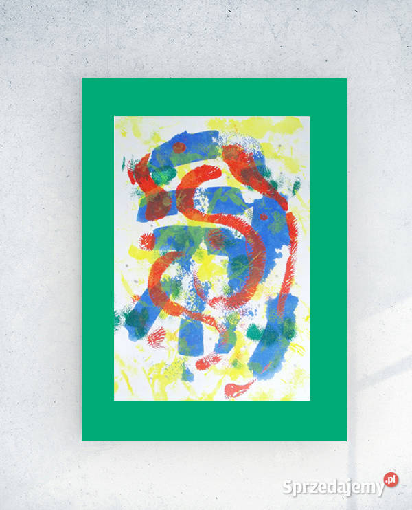 kolorowa abstrakcja A3 minimalizm obrazek pomorskie Gdańsk