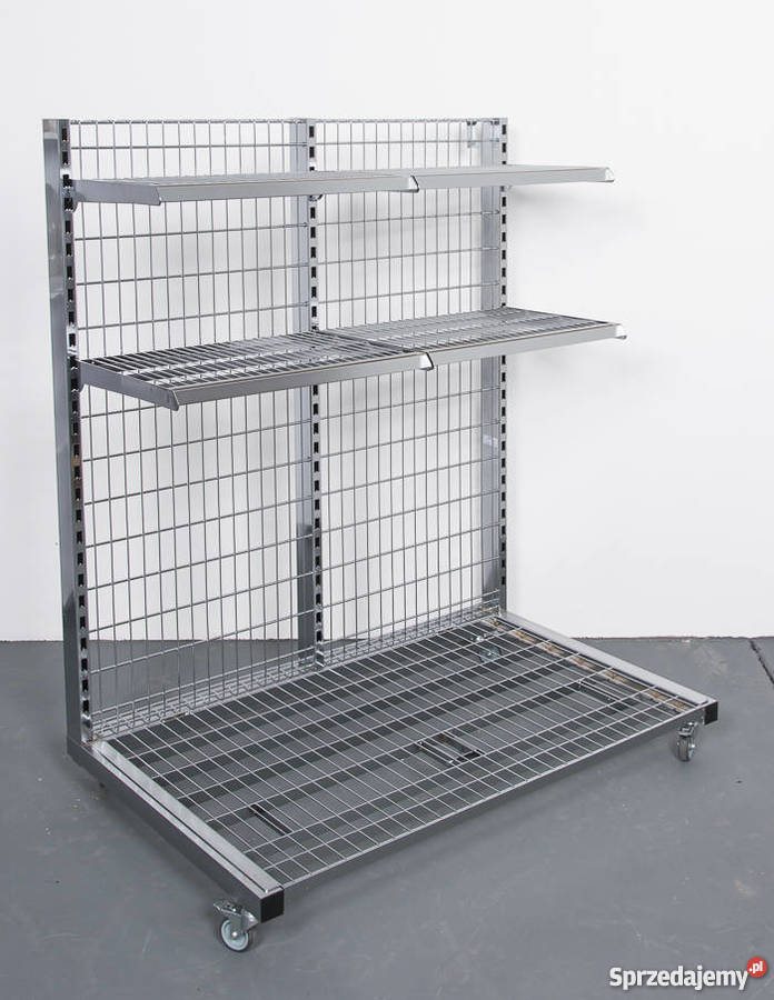 REGAŁ SKLEPOWY NA KÓŁKACH chrom Słubice