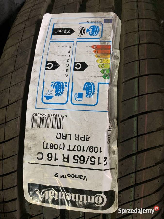 2x Opona letnia Continental Vanco 2 2156516C 215 Włocławek