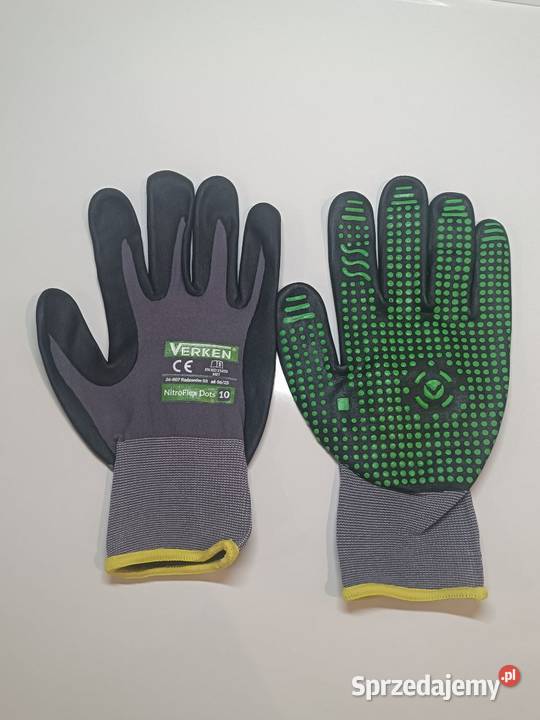 Rękawice robocze nitrylowe nakrapiane Verken Radom sprzedam
