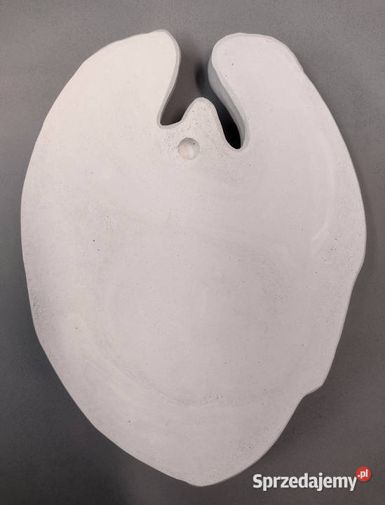 PŁASKORZEŹBA zakochany ANIOŁ ozdoba DEKORACJA na biały