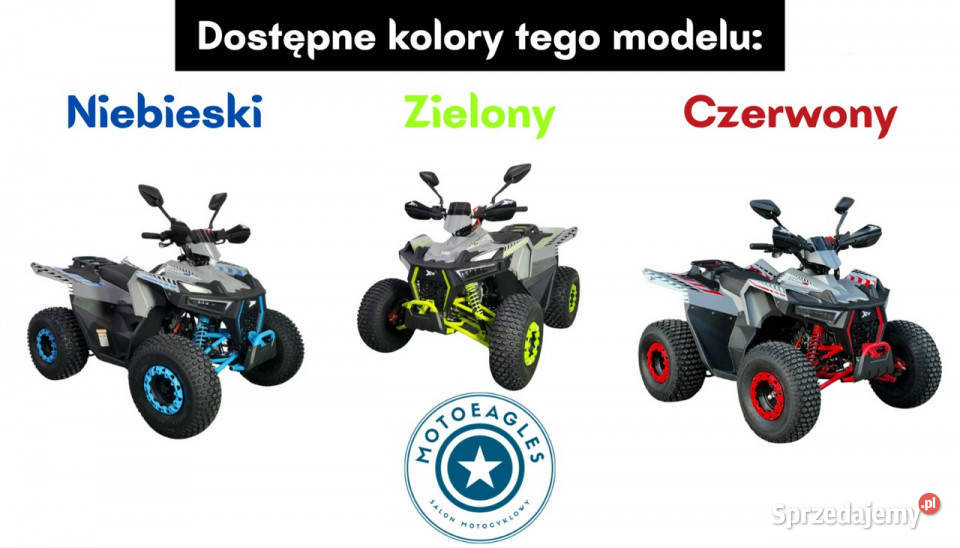 XTR Inny Quad XTR Shark 125 Transport Raty Fvat elektryczny starter Bicz