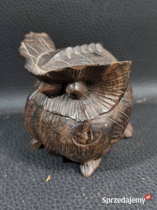 Drewniana Figurka Sowy Vintage sprzedam
