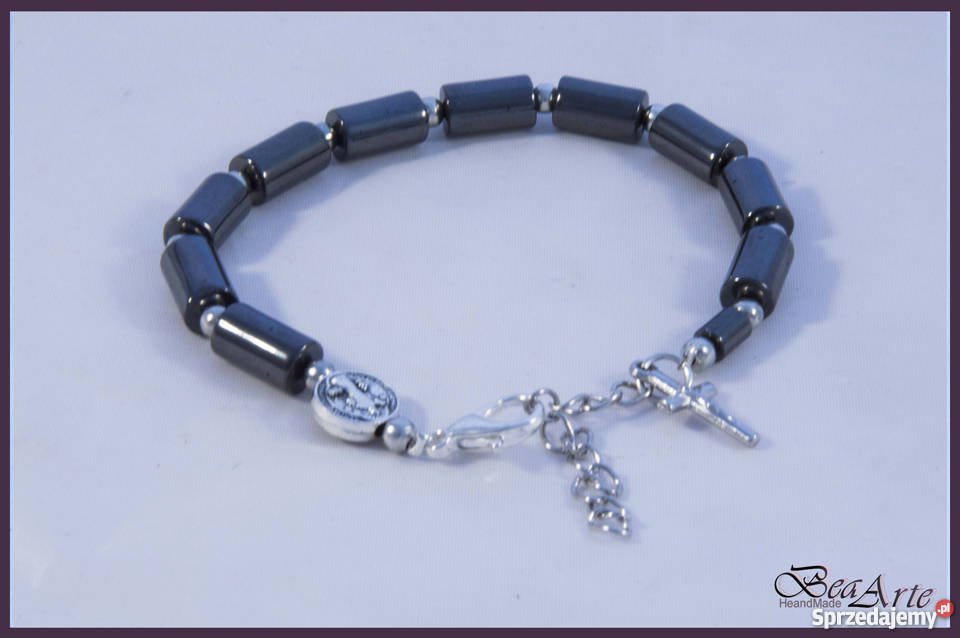 Różaniec dziesiątka bransoletka męska hematyt Łysa Góra