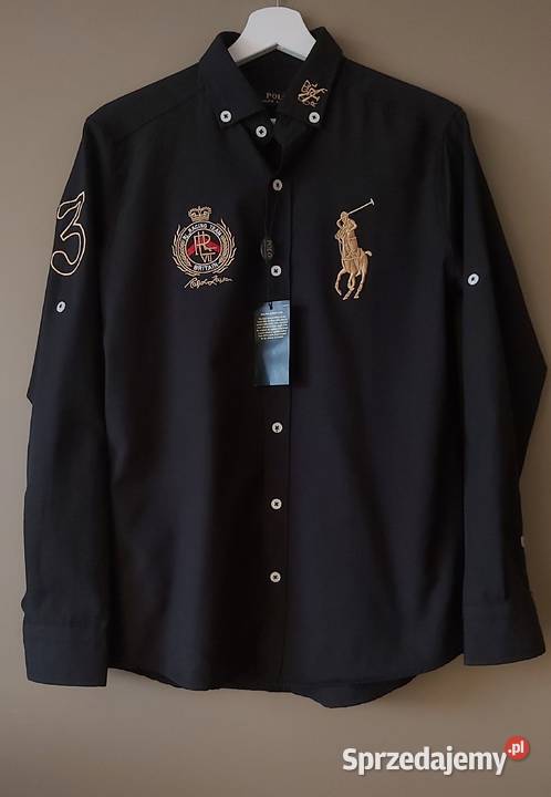 Nowa koszula Ralph Lauren S czarny kolor Lublin sprzedam