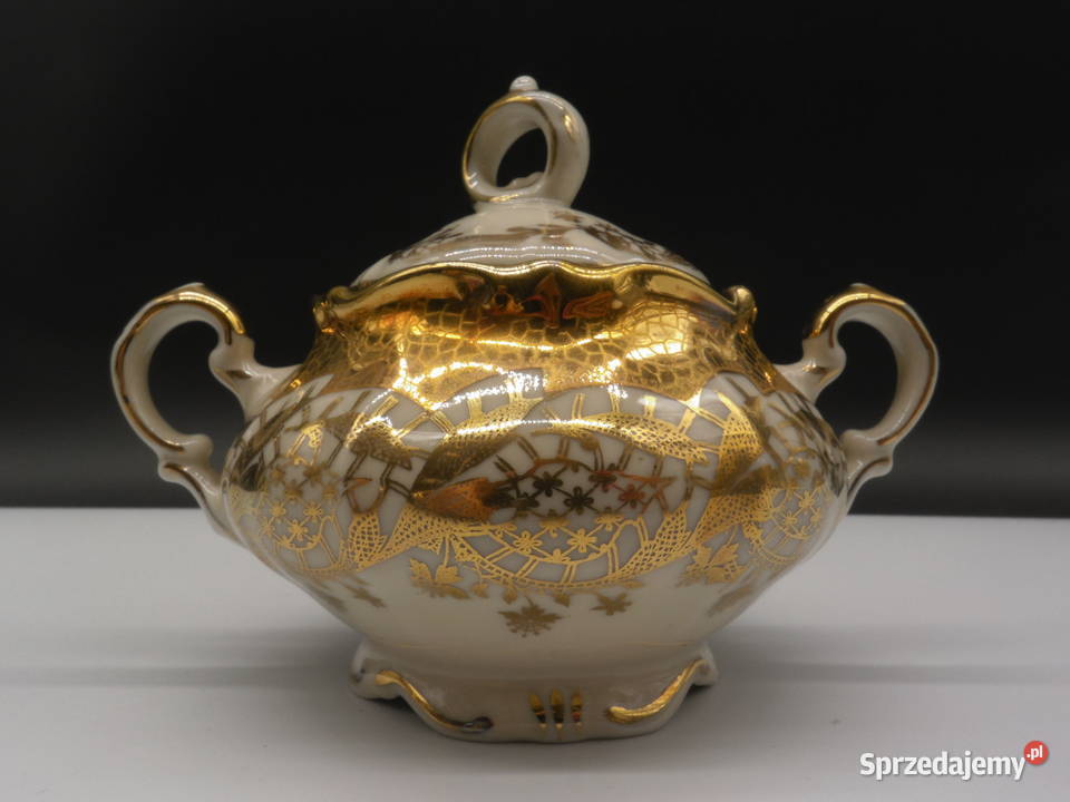 Cukiernica Alka Bavaria Brabant Porcelana i szkło wielkopolskie Raszków