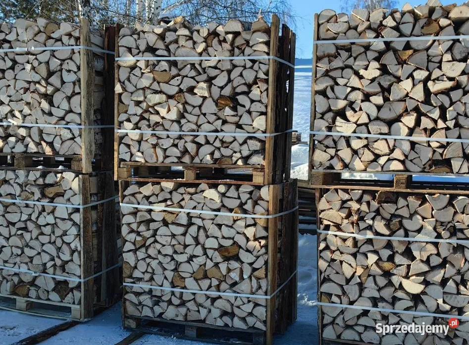 Różne rodzaje drewna opałowegokominkowego Barczewko