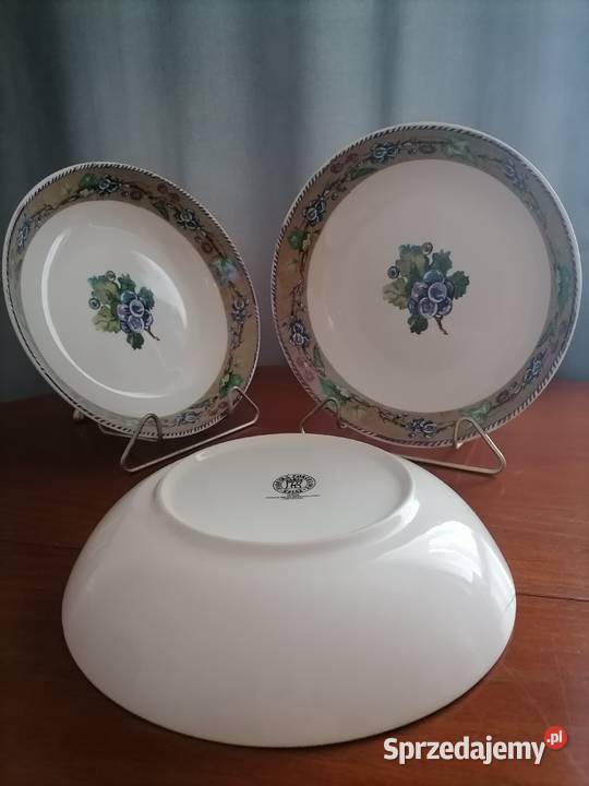 Talerze Głębokie Winogrona Porcelana Książ Porcelana i szkło Porcelana i szkło Wałbrzych