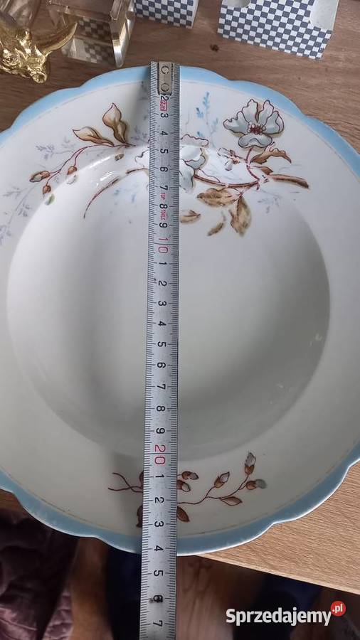 Porcelana Kuzniecow carska Rosja talerze 3 Tychy