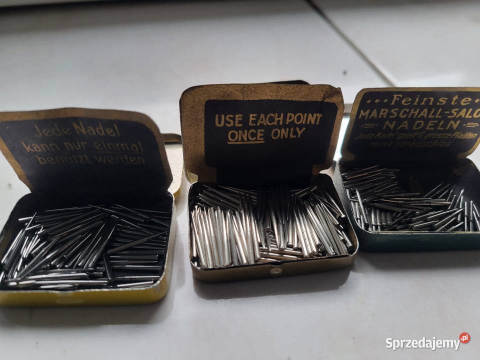 Igły do gramofonu adaptera zabytkowe Telefunken Warszawa