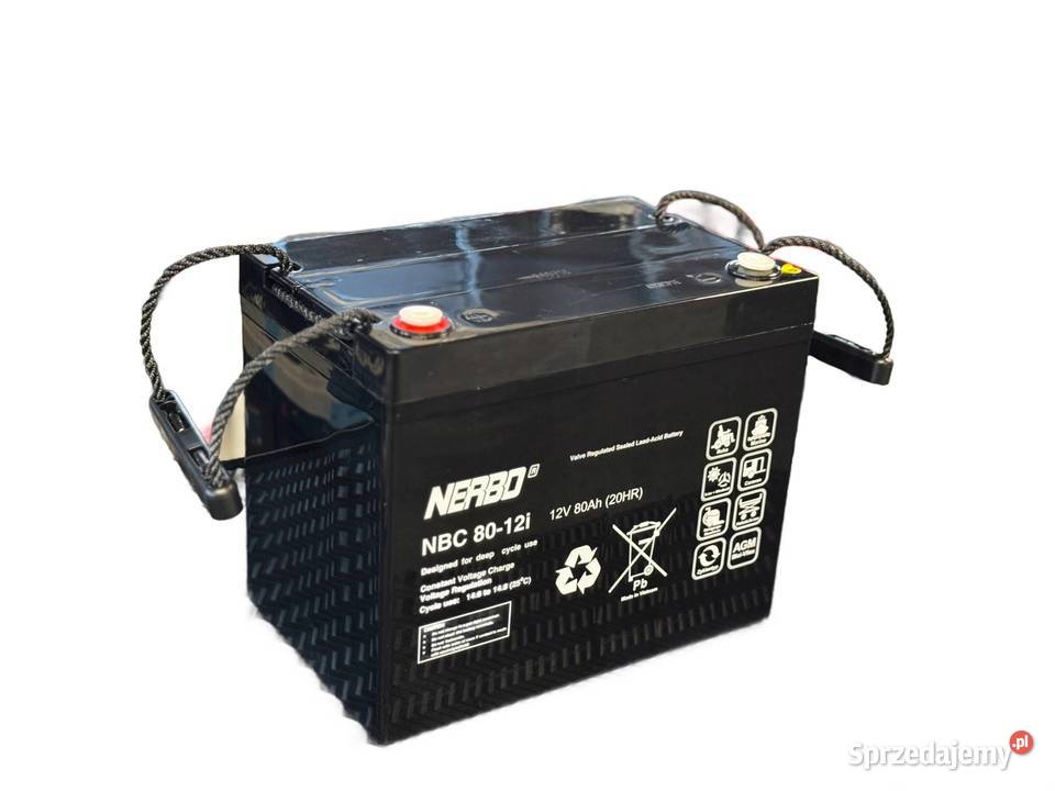 Akumulator NERBO AGM 12V 80Ah NBC L 8012i Jelcz-Laskowice