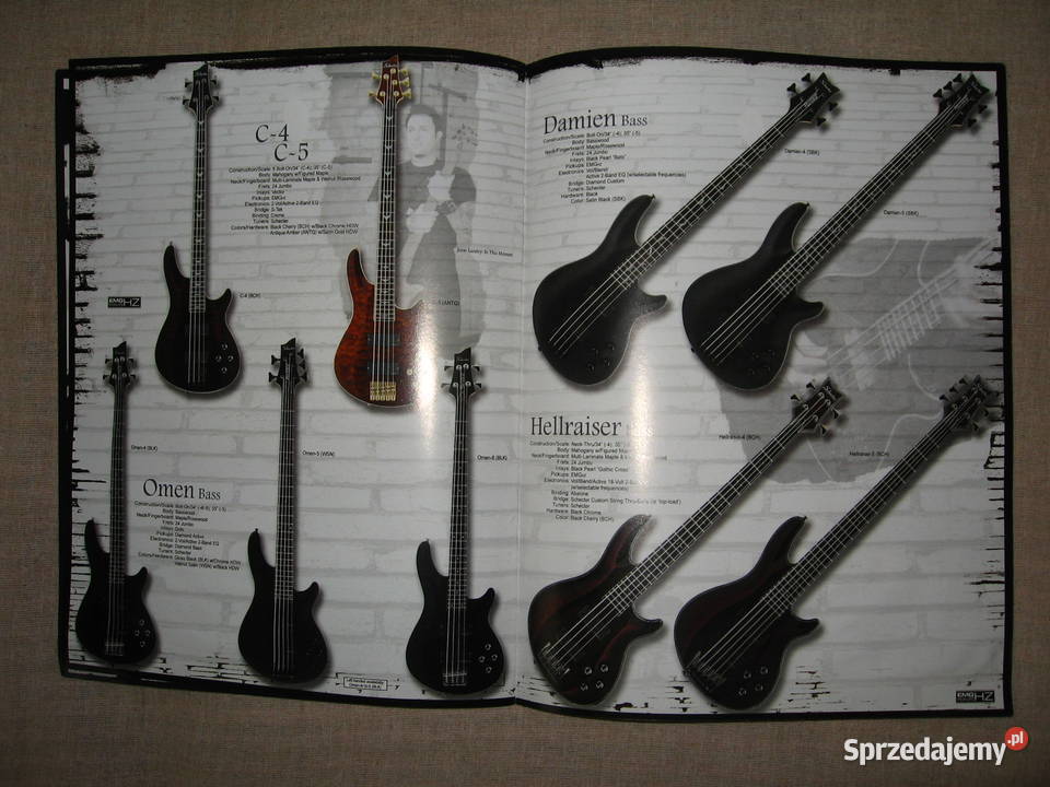 Schecter 2007 guitar catalog katalog gitar Kępice sprzedam