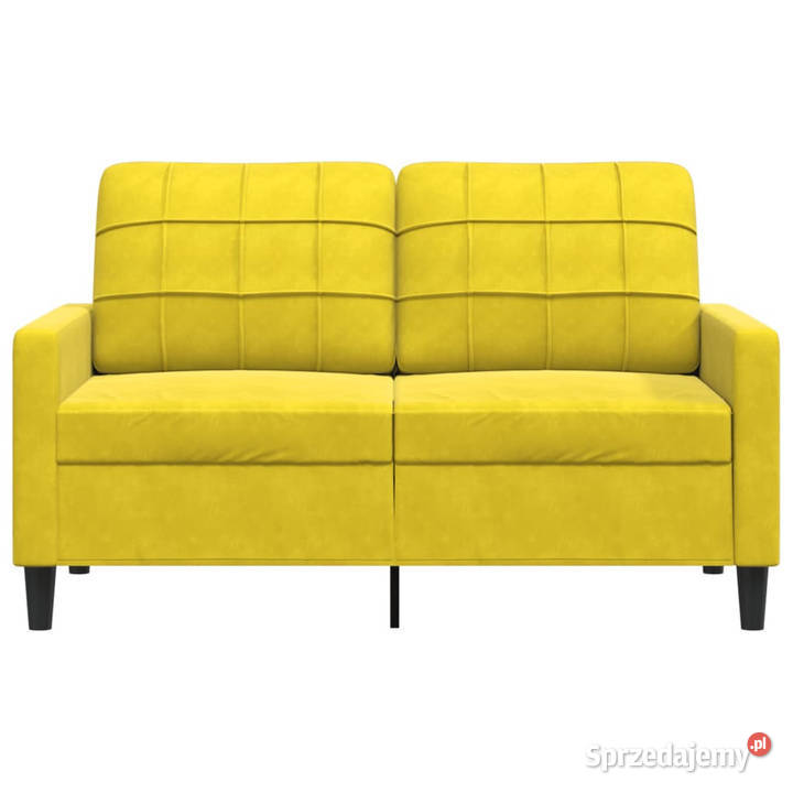 Sofa 2osobowa żółta 120 tapicerowana aksamitem mazowieckie Warszawa