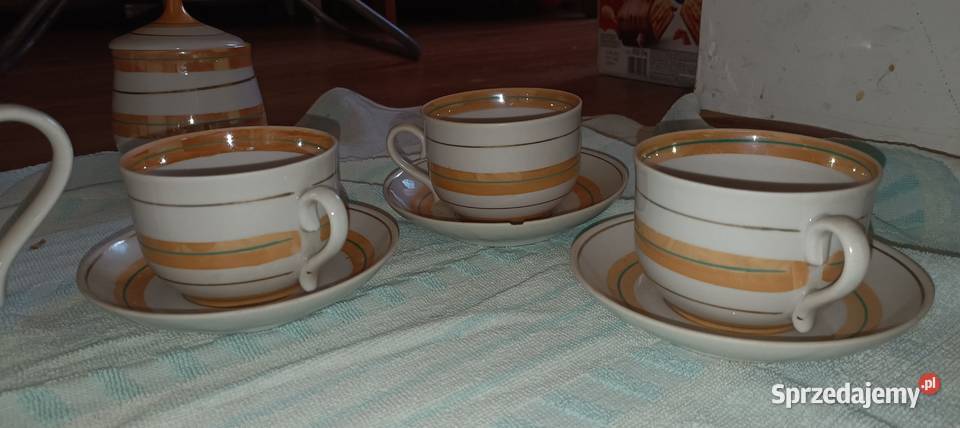 Zostaw Porcelany kawowy pozłacany Legnica