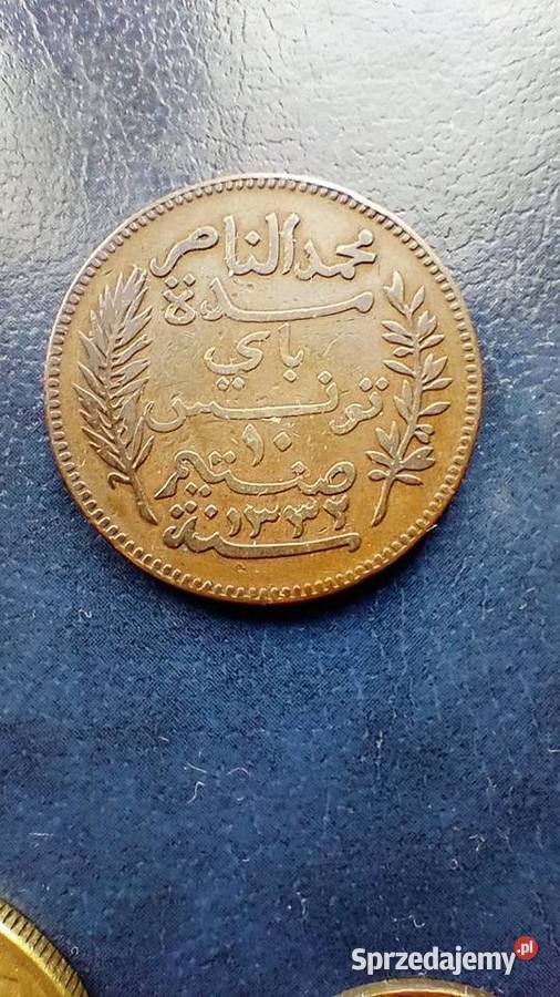 Stare monety Tunezja 10 centimes 1914 Lesko sprzedam