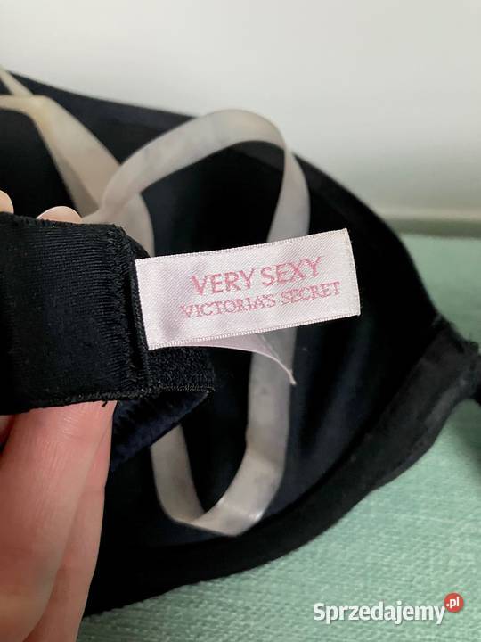 Czarny biustonosz Victorias Secret 80B very sexy Nisko