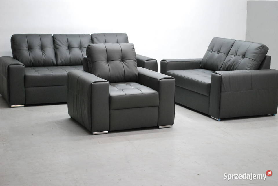 RIY KOMPLET 321 sofy kanapy zestaw SKÓRA 9117 Poznań