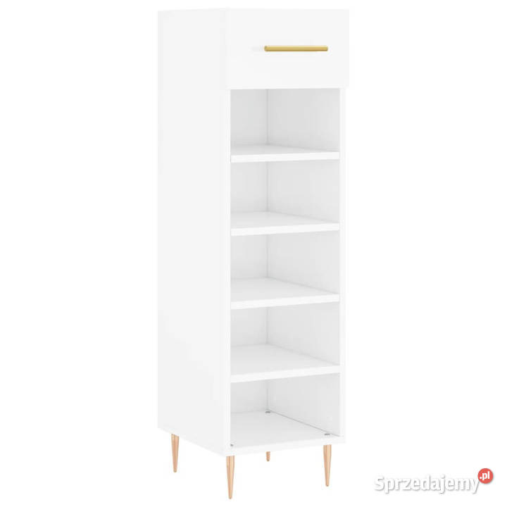 Szafka na buty wysoki połysk biała 30x35x105 Warszawa