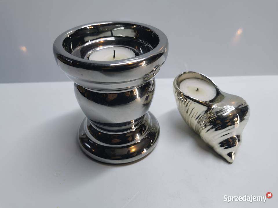 Srebrne świeczniki komplet Lublin sprzedam