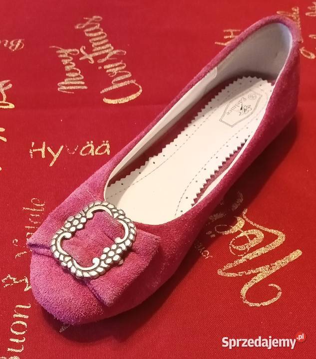 Balerinki skórzane Mirosławiec