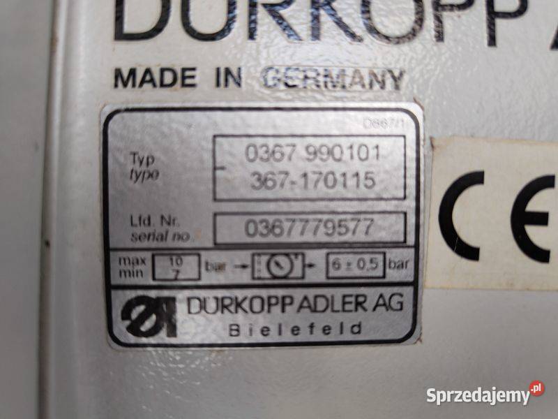Stębnówka Durkopp Adler 367 Lamowacz Oryginalny Wałbrzych