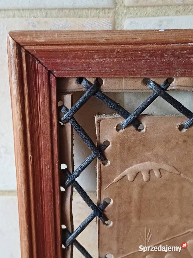 vintage obrazek ze skóry małopolskie Nowy Targ