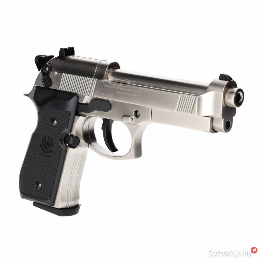 Pistolet wiatrówka Beretta M92 FS nikiel 45 mm Trzcianka