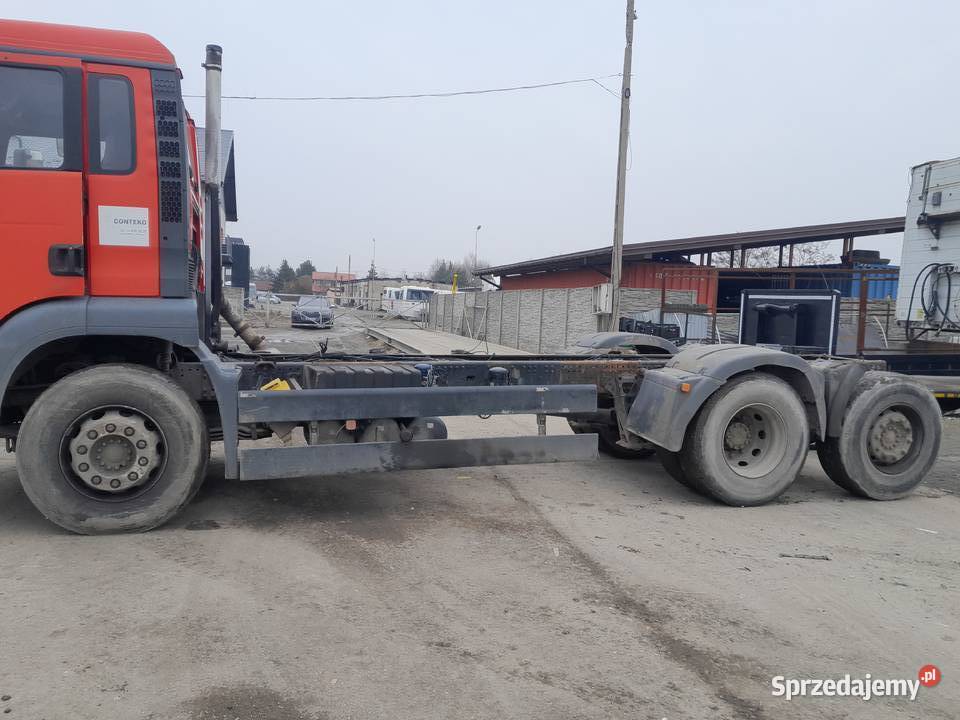 Man TGA 310 2006 E4 3osiowy podwozie hakowiec Rok produkcji 2006 małopolskie Radłów