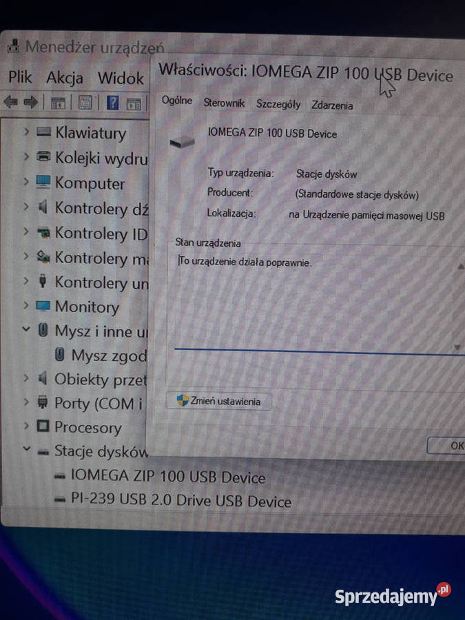 iomega zip 100 usb zasilacz oryginalny 5V śląskie