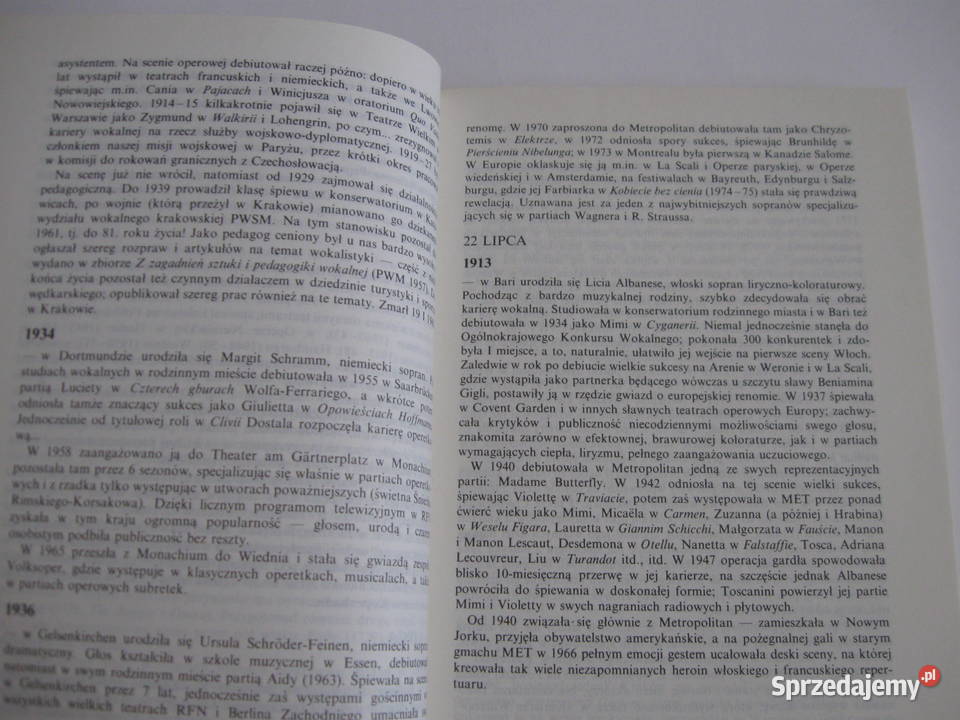 Opera na KalendariumLucjan Kydryński Białystok sprzedam
