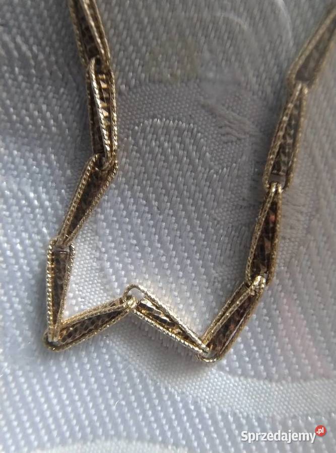 Śliczny złoty 14k łańcuszek Konin