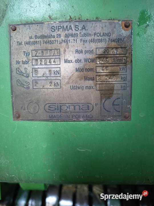 Prasa rolująca rolka sipma belująca nieuszkodzony mazowieckie Wieniawa