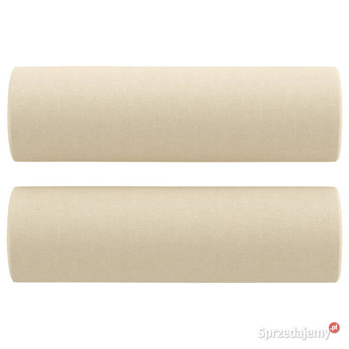 2osobowa sofa z poduszkami kremowa 140 tkanina Warszawa