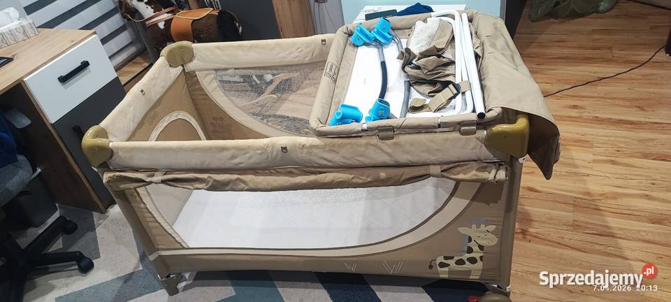 Łóżeczko turystyczne płozy przewijak materac Meble Siewierz