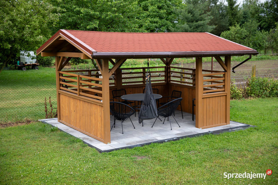 Altanka drewniana 35x35m Paczków sprzedam