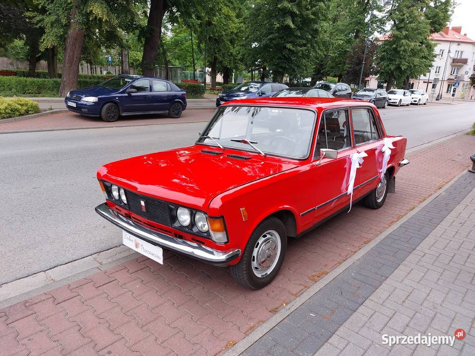 Fiat 125p wynajem ślub sesja wieczory panieńskie Dębe Wielkie