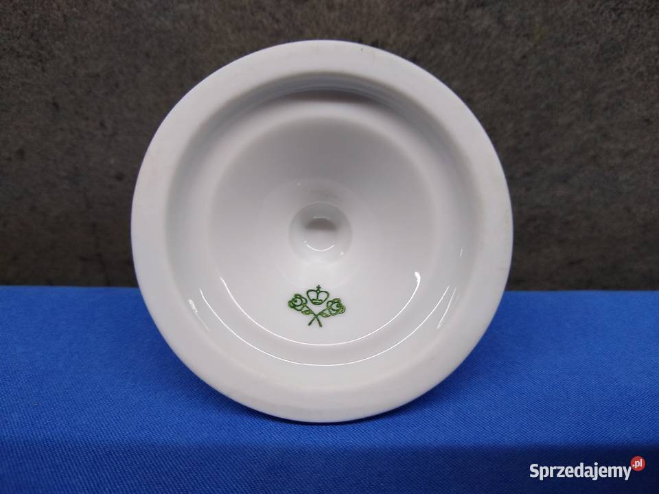 Rosenthal Biała Maria świecznik Porcelana i szkło