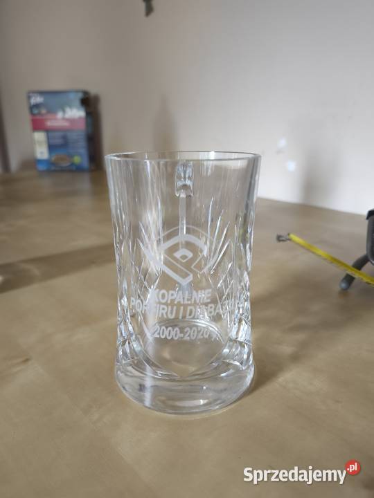 Kufel kryształowy 600ml z grawerunkiem wysokość Krzeszowice sprzedam