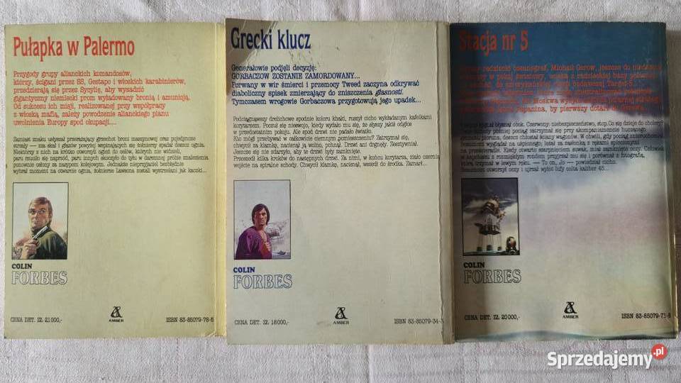 Colin Forbes zestaw książek Pozostałe Gliwice