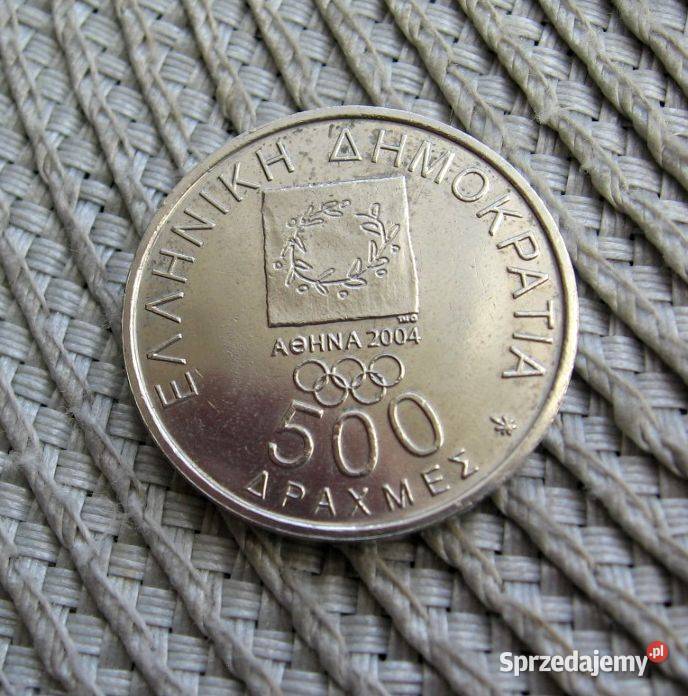 Grecja 500 Drachma 2000r Prezydent Vikelas i wielkopolskie Kalisz