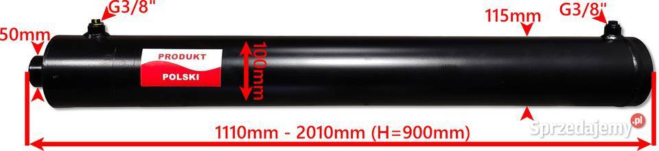 MOCNY Siłownik Cylinder Hydrauliczny SMTG 100x50 Pozostałe Solec Kujawski