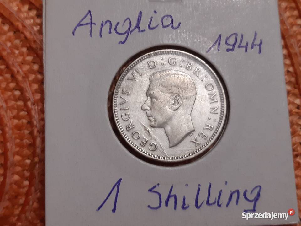 moneta srebrna Anglii z 1944r Łomża
