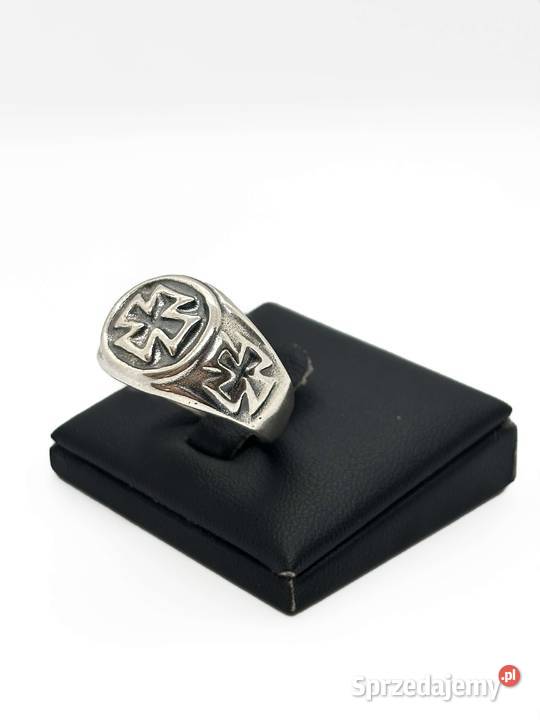 Nowy srebrny sygnet pr 925 1324g Rozmiar 25 srebro Sygnety Elbląg