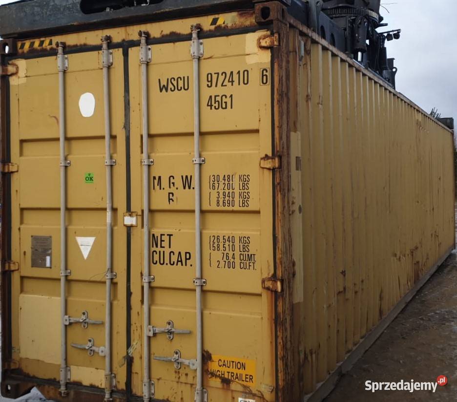 Kontenery morskie magazynowe 40 HC Używane pomorskie
