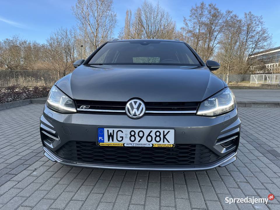 VW Golf 7 polift Rline niski przebieg idealny światła do jazdy dziennej Warszawa