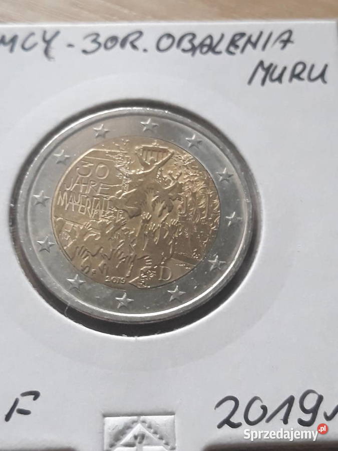 2 Euro 30 r Obalenia muru berlińskiego2019 r men