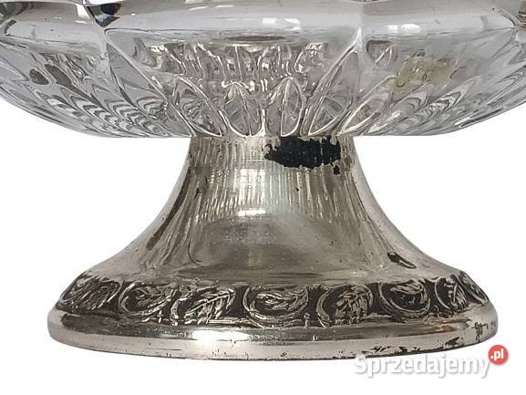 Szklana Patera na Stopce Antyki, Sztuka, Kolekcje podkarpackie Rzeszów sprzedam