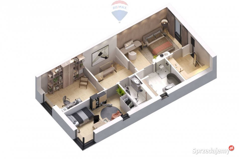 Nowoczesny dom bliźniak w Łazach 22A bez PCC Łazy