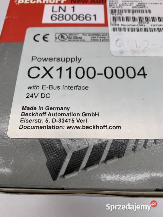 Beckhoff CX11000004 Powersupply with EBus Warszawa