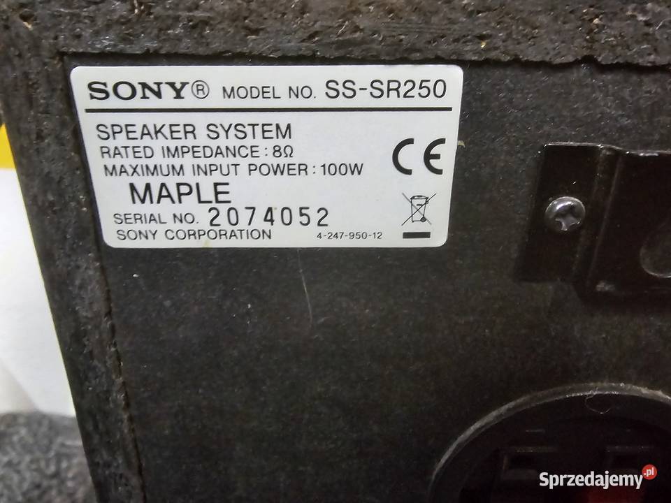 Zestaw kolumn Sony SSCN250 i 2x SSSR250 do kina Kraków